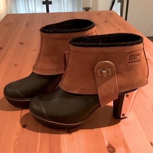 Sorel Medina High Heel Booties - like new